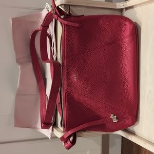 Radley London Red pebble leather crossbody